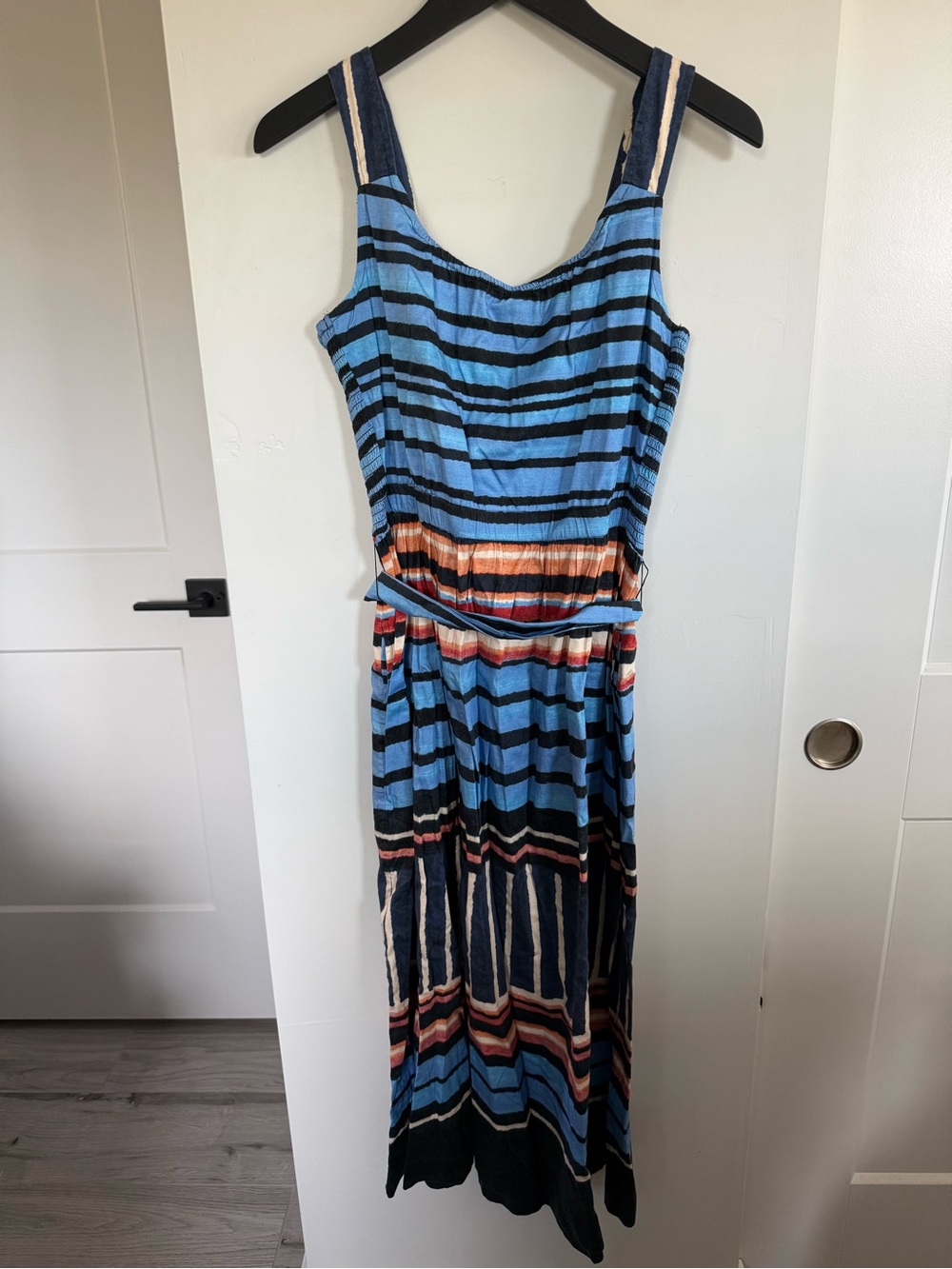 NWT Nic + Zoe Sophie Painted Peninsula Stretch Cotton Midi Dress Size Medium